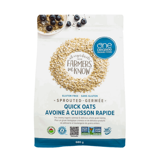 One degree Sprouted Organic Quick Oats 680g