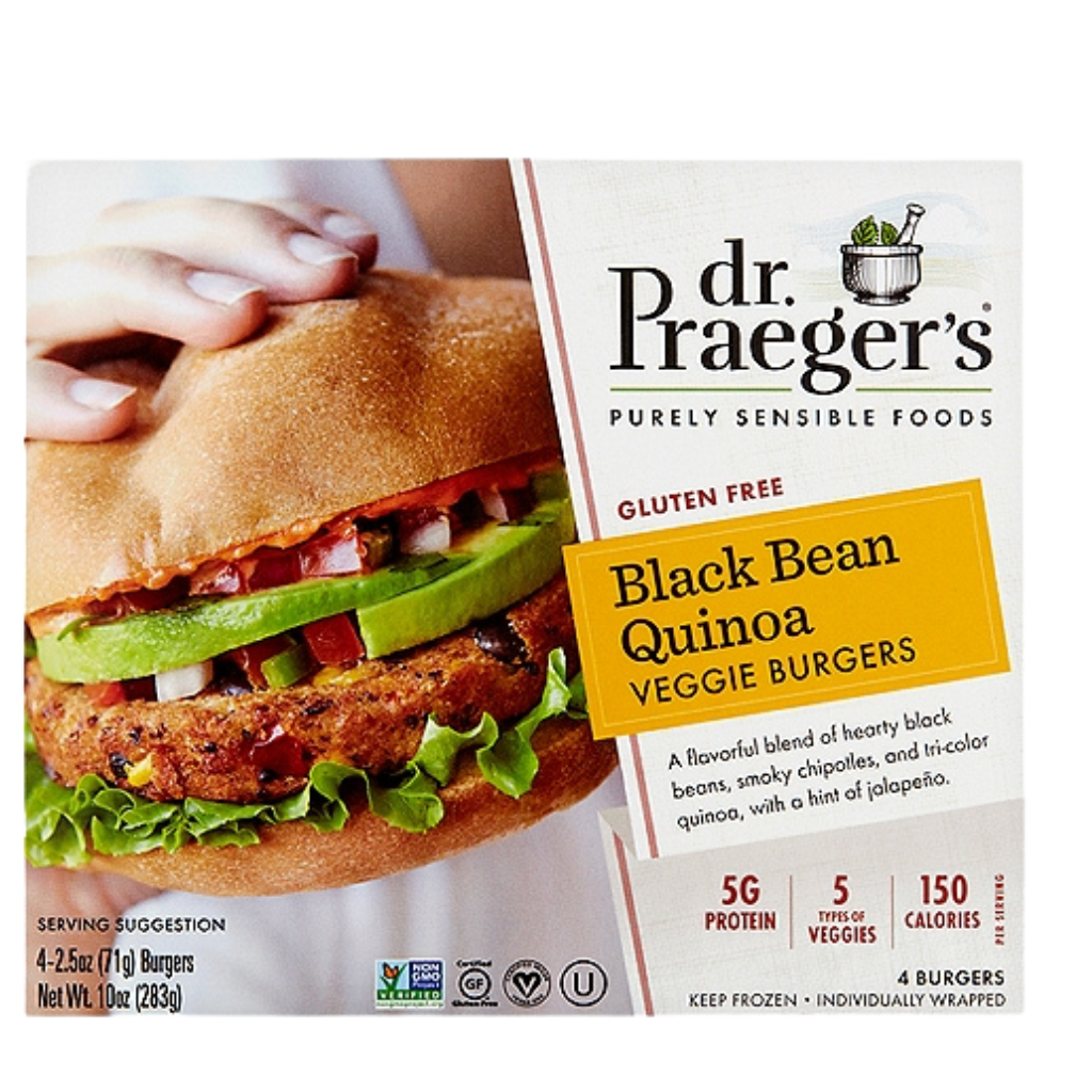 Dr.Prager's Black Bean Quinoa Veggie Burgers 283g