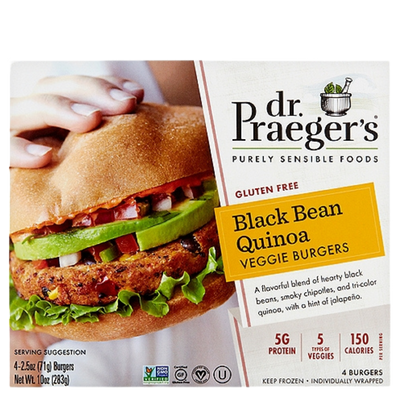 Dr.Prager's Black Bean Quinoa Veggie Burgers 283g