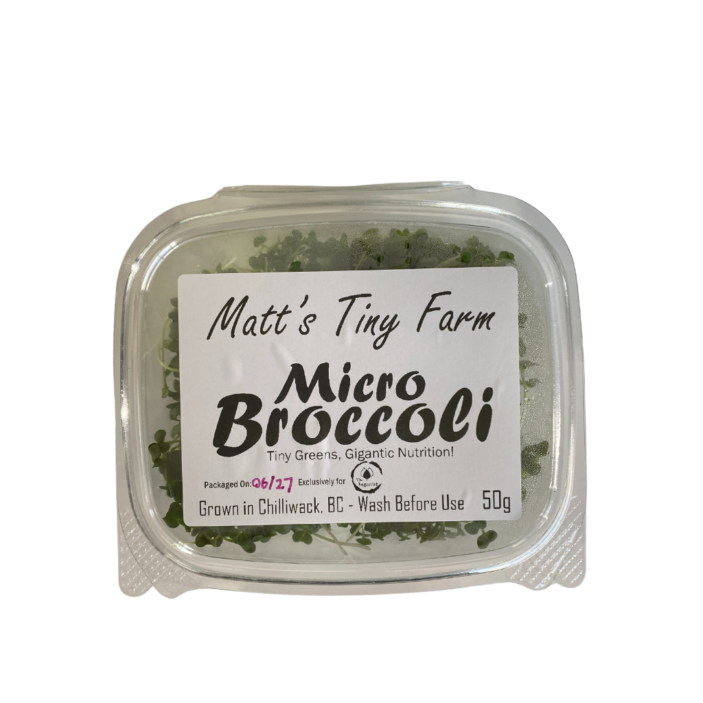 Matts Tiny Farm Broccoli Microgreens 50g