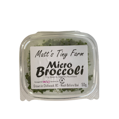 Matts Tiny Farm Broccoli Microgreens 50g