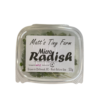 Matts Tiny Farm Radish Microgreens 50g