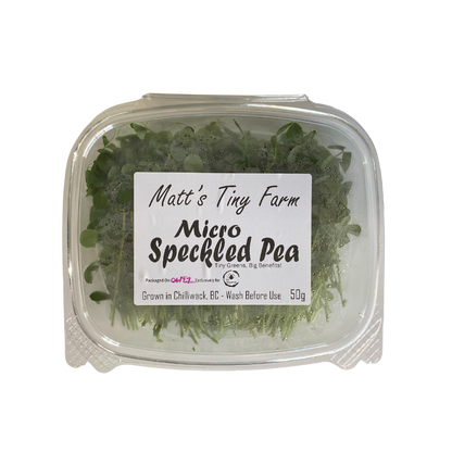 Matts Tiny Farm Speckled Pea Microgreens 50g