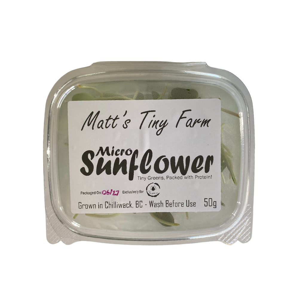 Matts Tiny Farm Sunflower Microgreens 50g