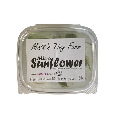 Matts Tiny Farm Sunflower Microgreens 50g