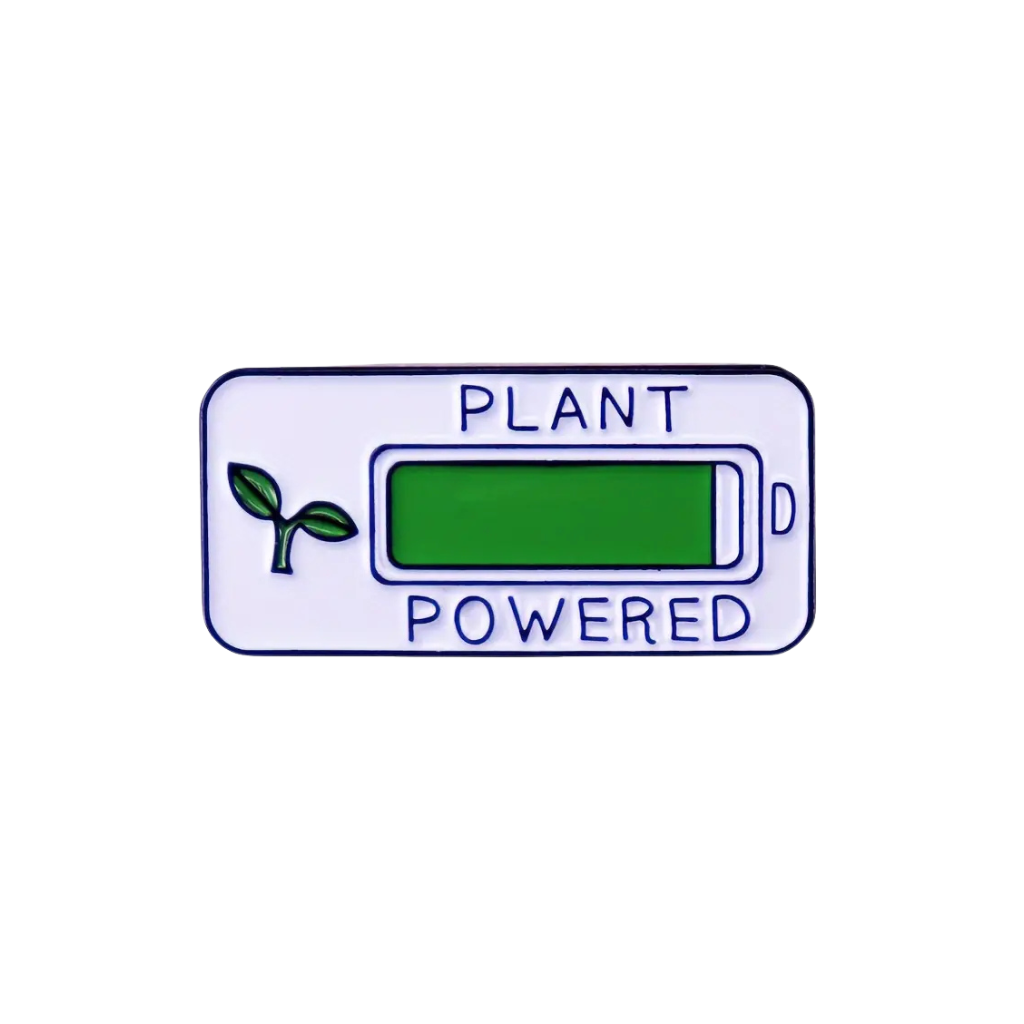 Plant Powered Metal Pin