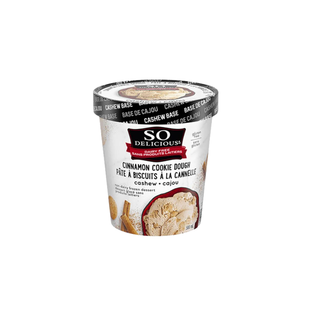 So Delicious Cinnamon Cookie Dough Cashew Ice-cream 500ml