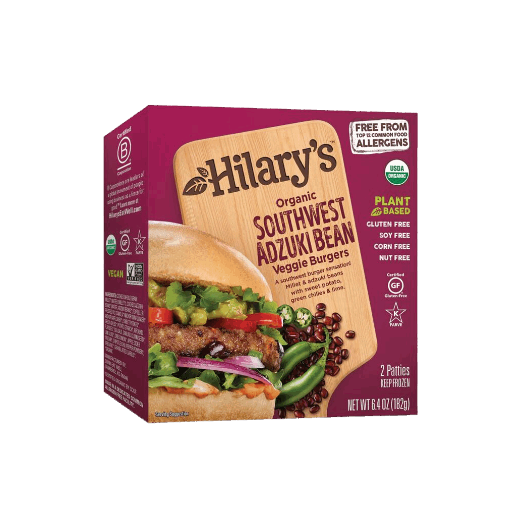 Hilary's - Southwest Adzuki Bean Veggie Burgers 182g