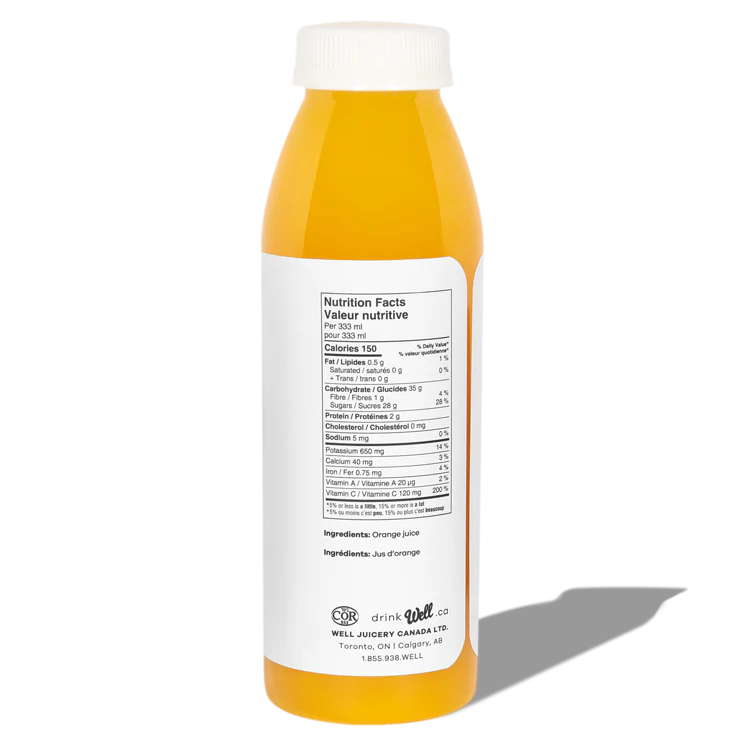 Well Juice 100% OJ 333ml