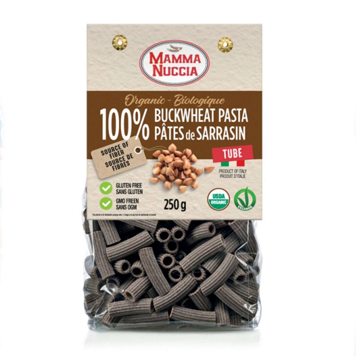 Mamma Nuccia Buckwheat Pasta Tube 250g