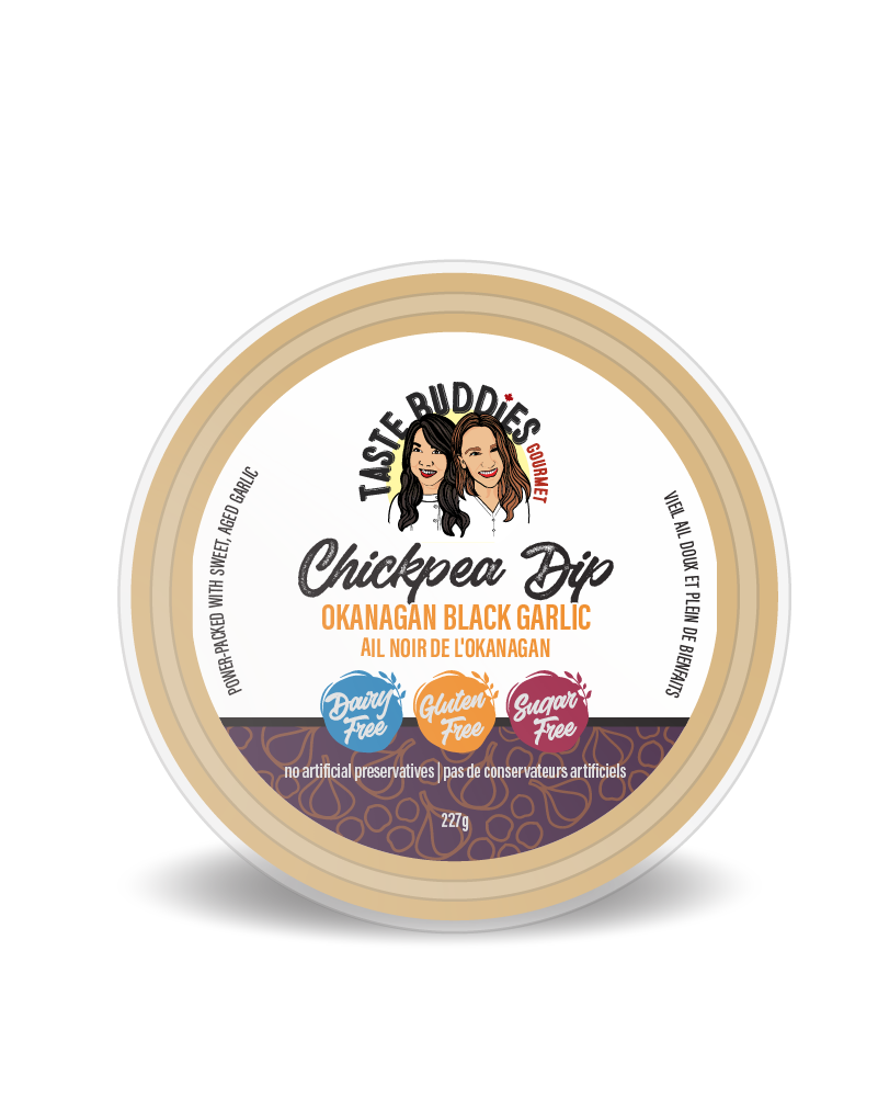 Taste Buddies Chickpea Dip Okanagan Black Garlic 227g