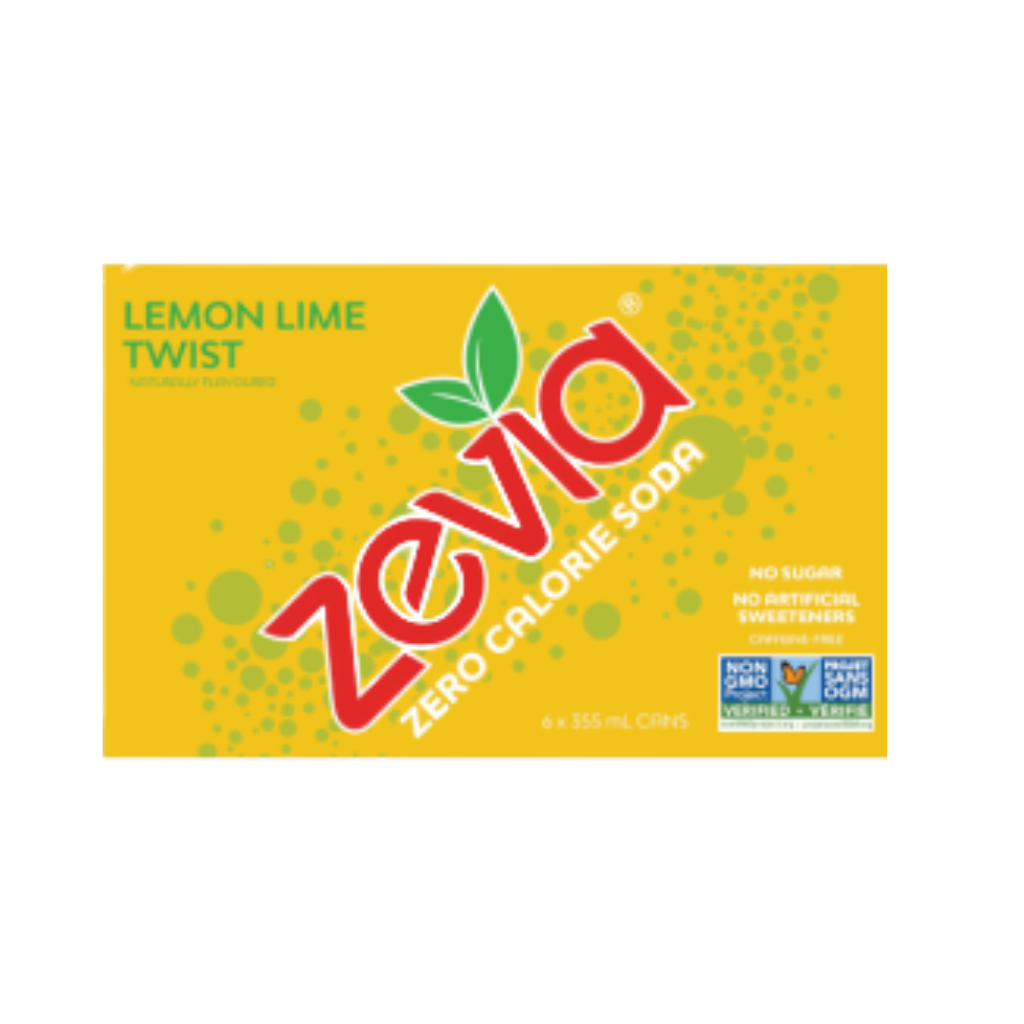 Zevia- Lemon Lime 6 pack PAST DATED