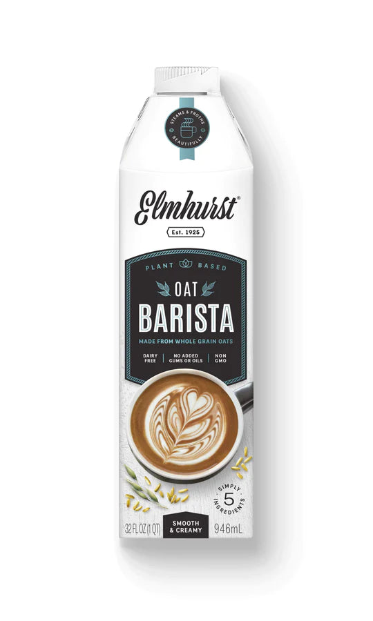Elmhurst Barista Oat Milk 946ml Past Dated