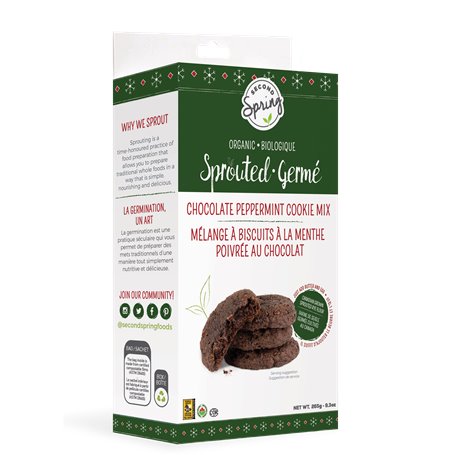 Second Spring - Choc Pepp Cookie MIx 245g Past Dated
